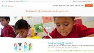 Chicago Early Learning - Programs