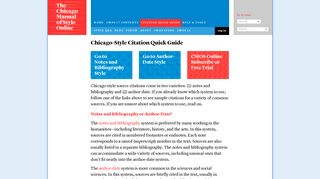 Chicago-Style Citation Quick Guide - The Chicago Manual of Style