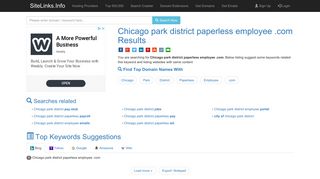 Chicago park district paperless employee .com Results For Websites ...