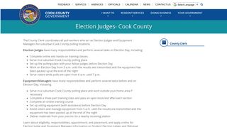 Election Judges- Cook County | CookCountyIL.gov