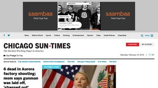 Chicago Sun-Times: Chicago news, sports, politics, entertainment