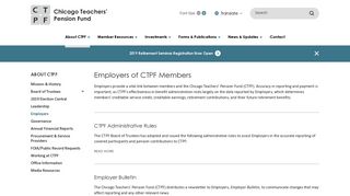 Employers - Chicago Teachers' Pension Fund