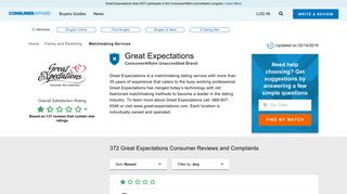 Top 372 Reviews and Complaints about Great Expectations
