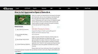 How to Get Approved to Open a Chick-fil-A | Chron.com
