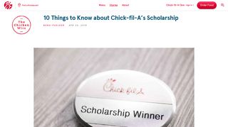 10 Things to Know about Chick-fil-A's Scholarship | Chick-fil-A