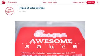 Types of Scholarships | Chick-fil-A