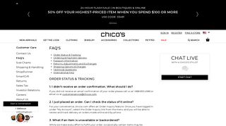 Chicos - Frequently Asked Questions - Chico's