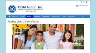 Finding Child Care/Referrals - Child Action, Inc.