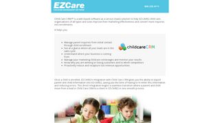Childcare CRM Factsheet - EZCare Childcare Management Software
