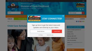 Child Care Scholarship Program | Division of Early Childhood