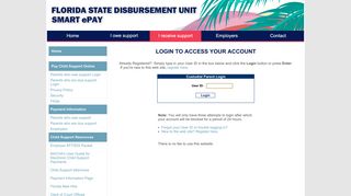 Parents who are due support Login - Florida Child Support Payment ...