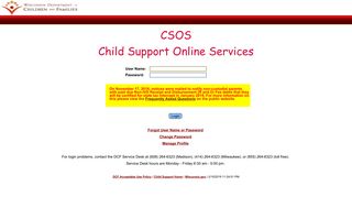 CSOS - Child Support Online Services