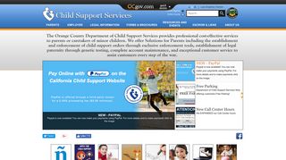 Child Support Services - Orange County, California