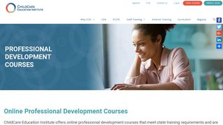 ChildCare Education Institute, CCEI offers online professional ...