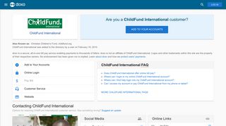 ChildFund International: Login, Bill Pay, Customer Service and Care ...