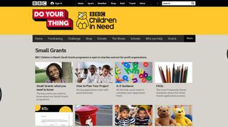 BBC - BBC Children in Need - Small Grants