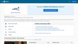 Children International: Login, Bill Pay, Customer Service and Care ...