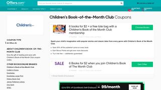 Children's Book-of-the-Month Club Coupons & Promo Codes