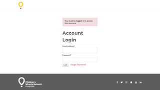 Account Login - Children's Miracle Network Hospitals