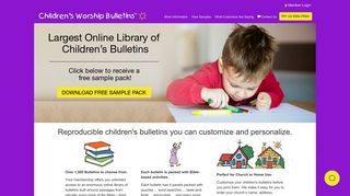 Children's Worship Bulletins | Kids Worship | Childrens Church Lessons