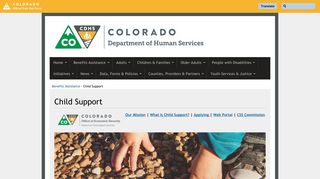 Child Support | Department of Human Services - Colorado.gov