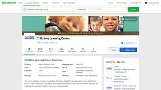 Working at Childtime Learning Center | Glassdoor
