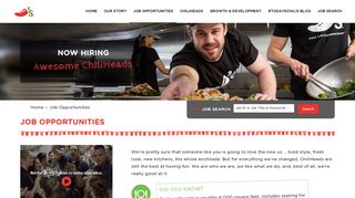 Job Opportunities - Chilis Careers - Chili's Jobs