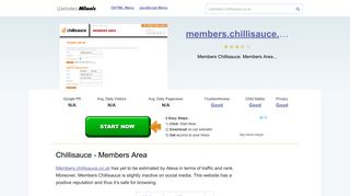 Members.chillisauce.co.uk website. Chillisauce - Members Area.