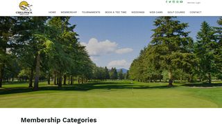 Chilliwack Golf Club Membership Categories