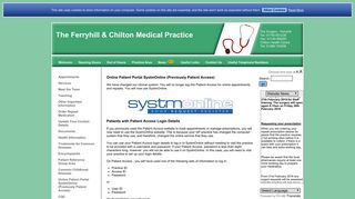 The Ferryhill & Chilton Medical Practice - Online Patient Portal ...