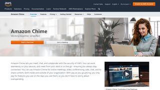 Amazon Chime - online meetings and video conferencing