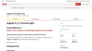 angularx-social-login-chimp - npm