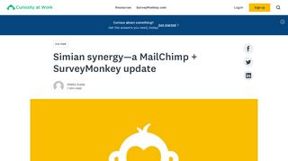 Simian synergy—a MailChimp + SurveyMonkey update | SurveyMonkey