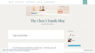 Log-In Date – The Chen X Family Blog