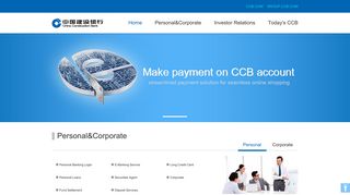 Welcome to China Construction Bank Web Site !