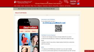 CLM Mobile - ChinaLoveMatch.net