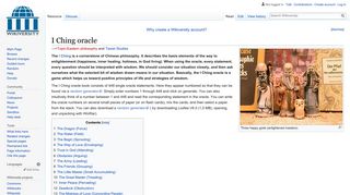 I Ching oracle - Wikiversity