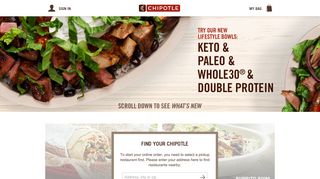 Chipotle - Online Ordering