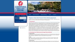 Personal Online Enrollment Agreement - Chippewa Valley Bank