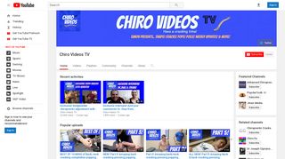 Chiro Videos TV - YouTube