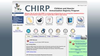 CHIRP-Web Main Page