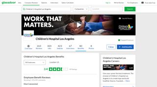 Children's Hospital Los Angeles Employee Benefits and Perks ...