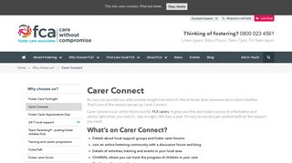 Carer Connect | FCA - Foster Care Associates