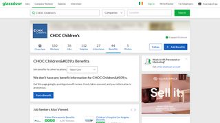 CHOC Children's Employee Benefits and Perks | Glassdoor.ie