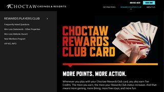 Rewards Players Club - Choctaw Casinos