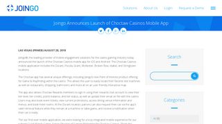 Joingo Announces Launch of Choctaw Casinos Mobile App » JOINGO