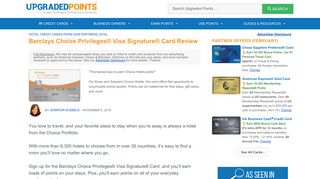 Barclaycard Choice Privileges® Visa Signature® Card Review [32k ...