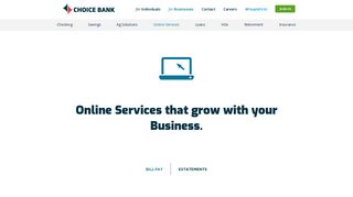 Choice Financial Online Banking Solutions for Businesses - Choice ...