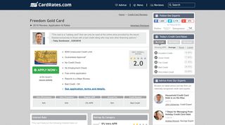 2019 Reviews: Freedom Gold Card Review (See Ratings)