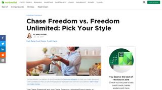 Chase Freedom vs. Freedom Unlimited: Pick Your Style - NerdWallet